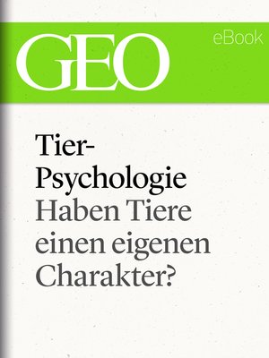 cover image of Tierpsychologie